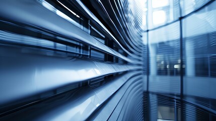 Fototapeta premium The dynamic lines of a macro shot of a corporate campus AI generated illustration