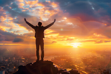 Success, winning, growing, celebration theme, party background, career wallpaper