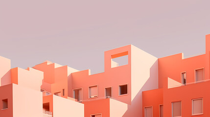 Abstract modern architecture, minimalist style