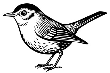 warbler vector illustration