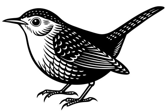 recommend clip art: wren vector illustration