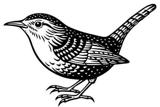 recommend clip art: wren vector illustration