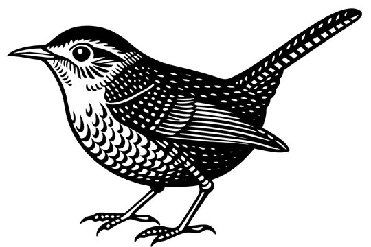 recommend clip art: wren vector illustration