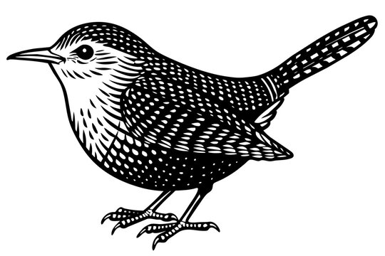recommend clip art: wren vector illustration