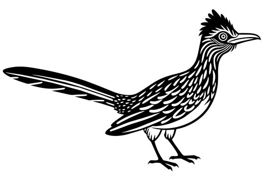 recommend clip art: roadrunner silhouette vector ilolustration