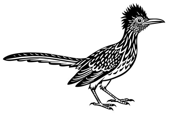recommend clip art: roadrunner silhouette vector ilolustration