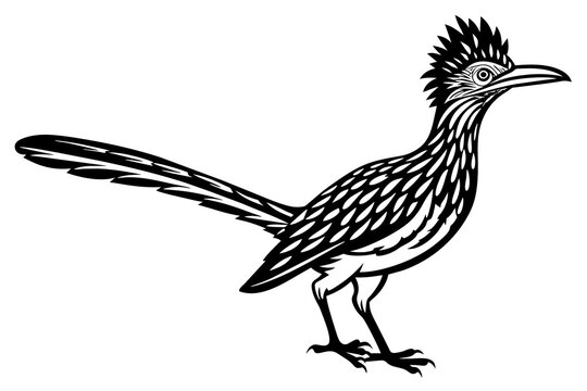 recommend clip art: roadrunner silhouette vector ilolustration