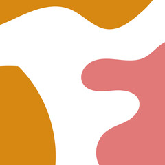 Colourful abstract shapes frame decor