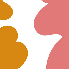 Colourful abstract shapes frame decor