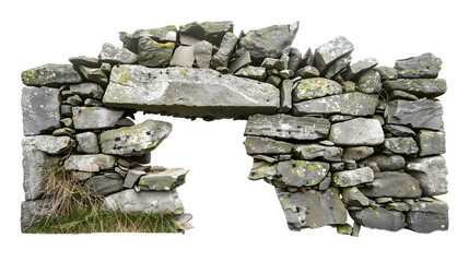 Stone wall cut out  