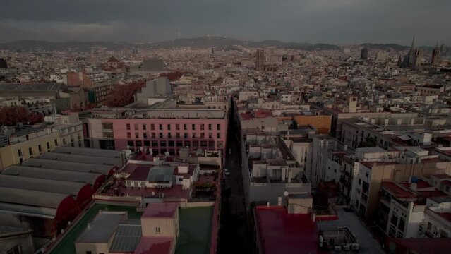 Aerial footage of vibrant Barcelona and its scenic surroundings captured by a drone. From iconic landmarks to coastal views, experience the beauty of Catalonia from a breathtaking perspective.
