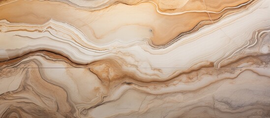 Arafed marble showcasing a detailed pattern in shades of brown and white