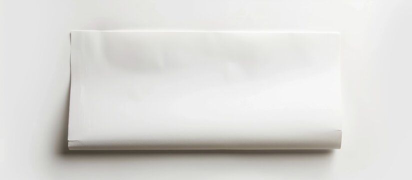 Blank business newspaper displayed on a white background, representing a mock-up of a daily newspaper.