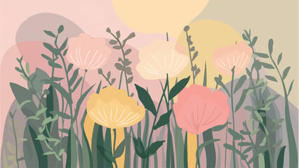 Obraz na płótnie Canvas Stunning Minimalist Floral & Botanical Vectors: Elevate Your Designs