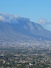 Table Mountain view in Cape Town South Africa