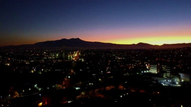 Sunset in the toluca valley