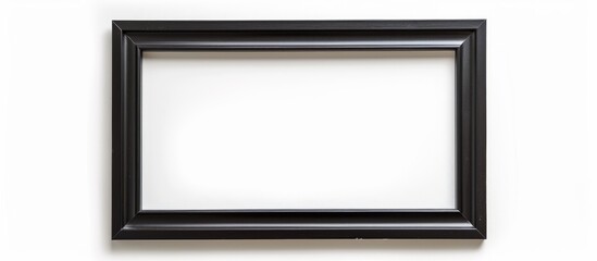 Black frame isolated on a white background with no content inside.