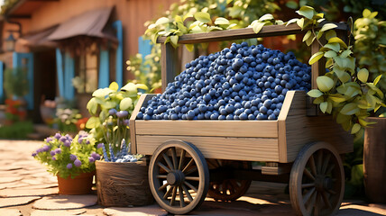 cart of grapes