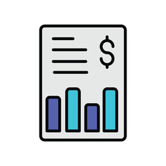 financial bag icon with white background vector stock illustration