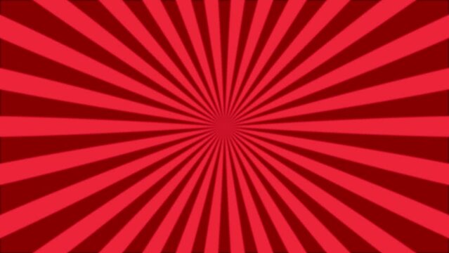 Red color sunburst visual background pack. Sunlight effect background, Animated cartoon comic background,
Pop art abstract sunshine animated background, red sunburst background.