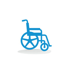 Fototapeta na wymiar Wheelchair handicapped access sign or symbol flat