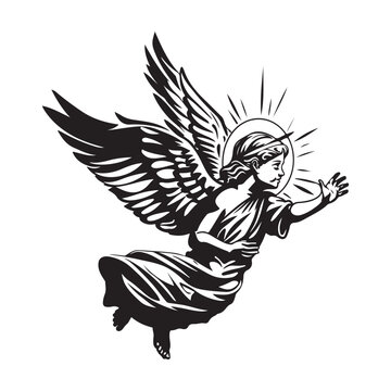 Angel Vector Images , Illustration Of Angel
