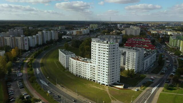 Panorama House Estate Tarchomin Warsaw Aerial View Poland