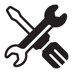 repair tools glyph icon