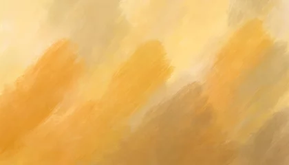 Deurstickers yellow orange background with grunge texture abstract background brush strokes design © Leila
