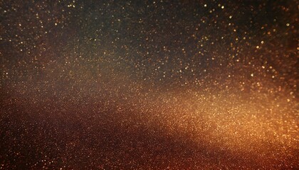 Fototapeta na wymiar black dark red orange golden brown shiny glitter abstract background with space twinkling glow stars effect like outer space night sky universe rusty rough surface grain