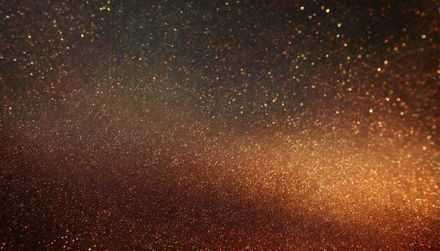 black dark red orange golden brown shiny glitter abstract background with space twinkling glow stars effect like outer space night sky universe rusty rough surface grain
