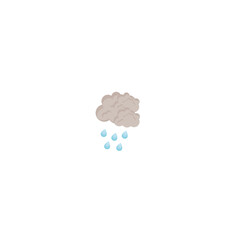 weather vector clouds and rain cloud