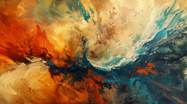 Let this abstract artwork be the focal point of your creative endeavors.
