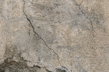 gray concrete wall, floor with pattern and cracks, texture background 1