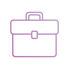 briefcase icon with white background vector stock illustration