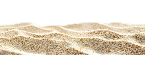 Sand isolated on transparent background