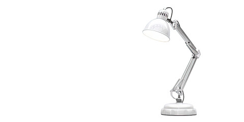Desk lamp isolated