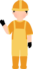 Foreman with safety clothes