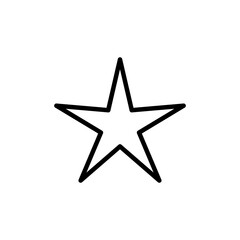 Obraz premium Star Icon vector isolated on white background. Star vector icon. Rating symbol