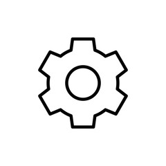 setting Icon vector isolated on white background. setting vector icon. Cog settings Icon Symbol. Gear