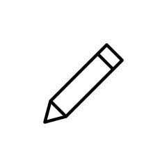 Pencil icon vector isolated on white background. Pencil vector icon