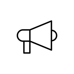 Megaphone icon vector isolated on white background. Loudspeaker icon vector. Volume icon