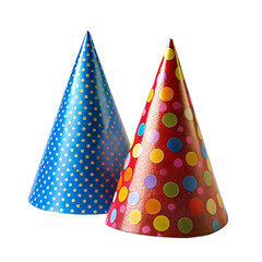 Party hats. Isolated on a transparent background.