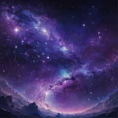 Fototapeta na wymiar Explore mesmerizing virtual reality cosmos: AI artwork depicts ethereal connections, radiant galaxies, boundless beauty