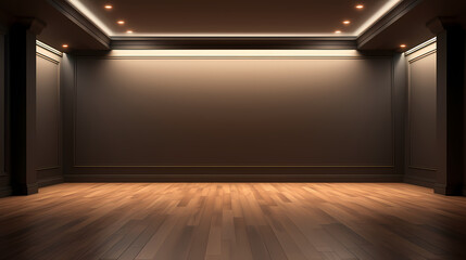 Empty room background, minimalist style interior design, copy space background
