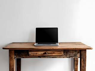 Fototapeta premium laptop on table