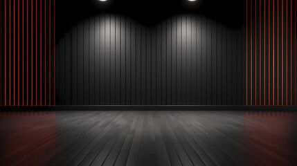 3D rendering of simple interior room, empty room