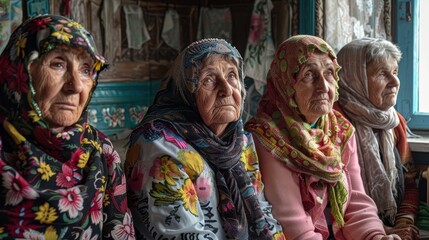 Fototapeta na wymiar Women of Ukraine Detailed photographs celebrating the strength and resilience of Ukrainian women from activists to mothers and AI generated illustration