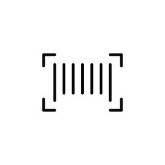 bar code icon vector