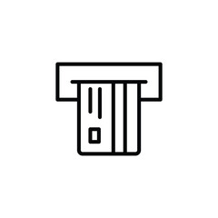 insert credit card icon, atm icon vector 